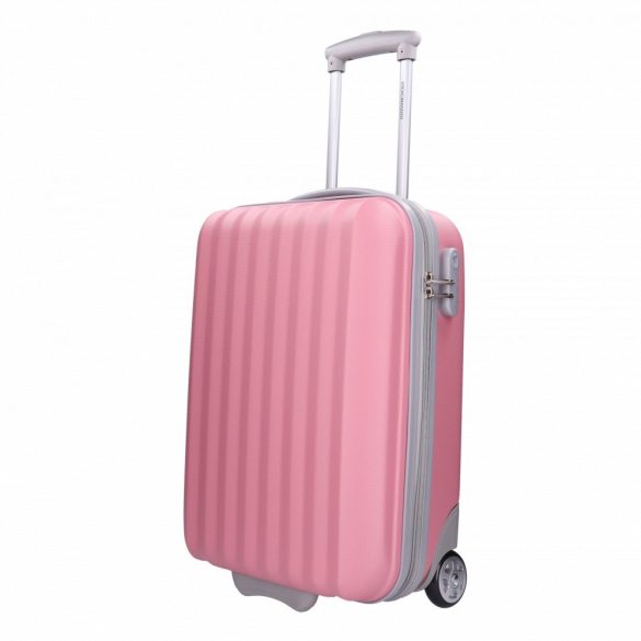 Kabinbőrönd Kroko Mander kr-1002-1S rózsaszín