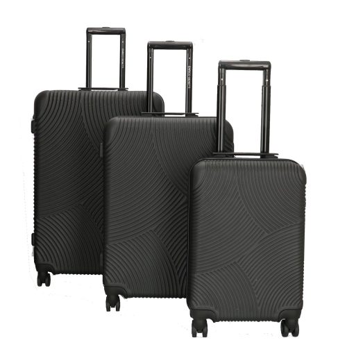 Bőrönd ENRICO BENETTI 39040 Louisville Szett black 4 kerekű