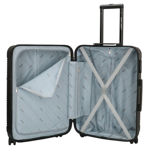 Bőrönd ENRICO BENETTI 39040-60 Louisville black M 4 kerekű