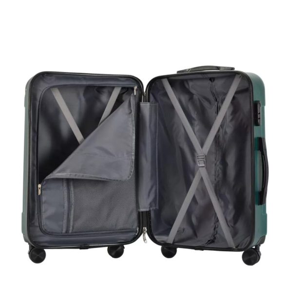 Bontour Vertical 4w M zöld közepes méretű bőrönd