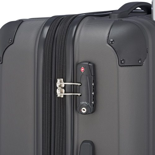 Bőrönd TRAVELITE City L antracit 4 kerekű bővíthető nagy méret