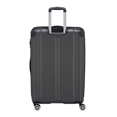 Travelite City M antracit 4 kerekű bővíthető közepes méretű bőrönd 