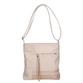 Karen D 357 bézs arany rostbőr táska