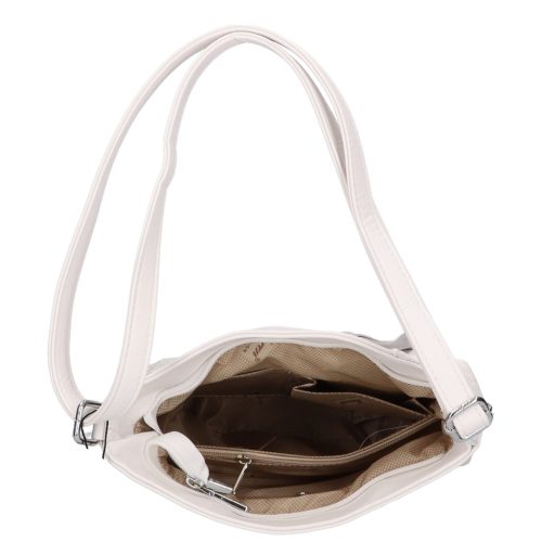 Karen D 357 bézs arany rostbőr táska