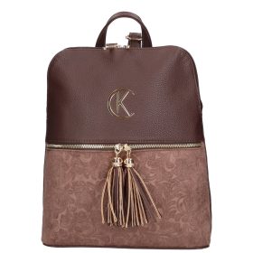 Karen D 526 barna virág mintás rostbőr női táska