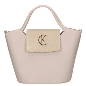 Karen 9420 bézs arany rostbőr táska