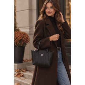 Chiara E 6000 fekete rostbőr női kézitáska