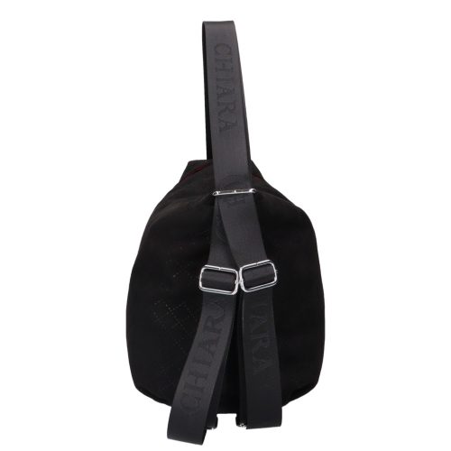 Chiara G 418 fekete velúr steppelt