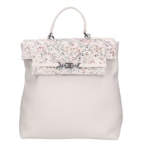 Chiara rostbőr hátizsák E 6017-G fehér virág