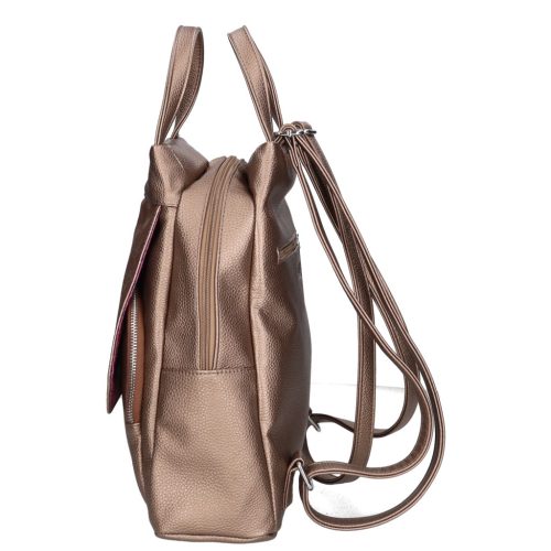 Chiara rostbőr táska K 7031 bronz virág mintás