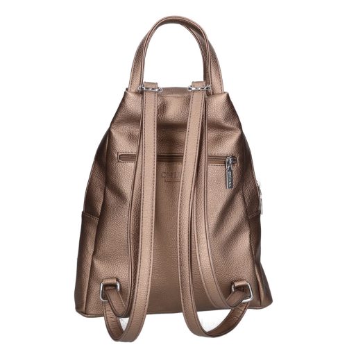 Chiara rostbőr táska K 7031 bronz virág mintás