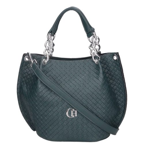 Chiara K 772 bis zöld rostbőr női táska