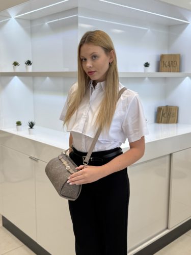 Chiara E 6026 fekete CH rostbőr női táska