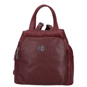 Chiara K 7044 bordó rostbőr hátizsák