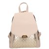Chiara M 8033 bézs arany rostbőr táska