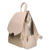 Chiara M 8033 bézs arany rostbőr táska