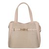 Chiara I 5073 bézs arany rostbőr táska