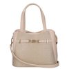 Chiara I 5073 bézs arany rostbőr táska