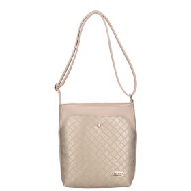 Chiara K 7053 bézs arany rostbőr táska