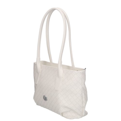 Chiara M 8054 fehér rostbőr táska