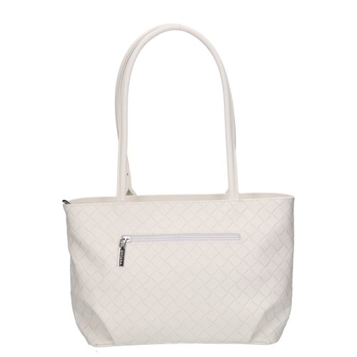 Chiara M 8054 fehér rostbőr táska