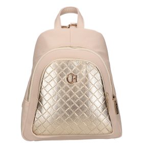 Chiara M 8033 bis bézs arany rostbőr táska