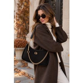 Chiara M 8022 fekete velúr rostbőr női táska