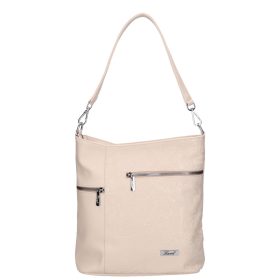 Karen 9489 bézs virág rostbőr táska