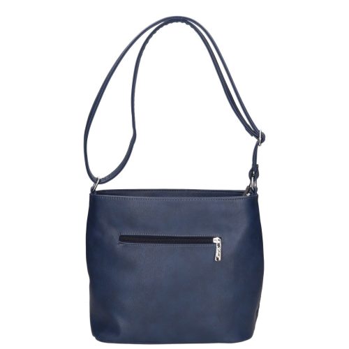 Karen D 325 bis kék virág mintás rostbőr női táska