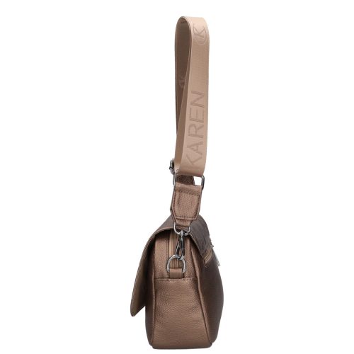 Karen rostbőr táska D 527 bronz virág