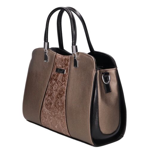 Karen D 341 fekete-bronz virág