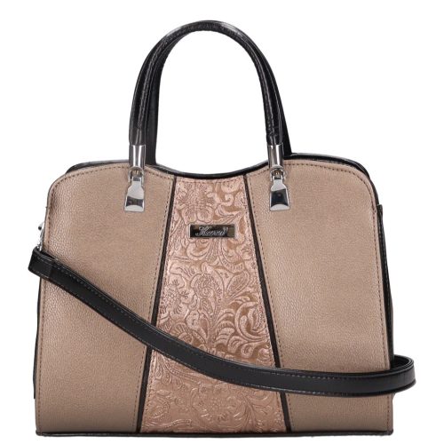 Karen D 341 fekete-bronz virág