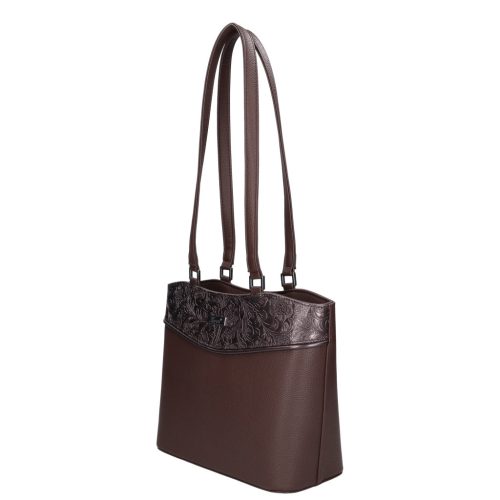 Karen 1693 barna virág mintás rostbőr táska