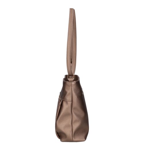 Karen 1607 bronz virág rostbőr táska