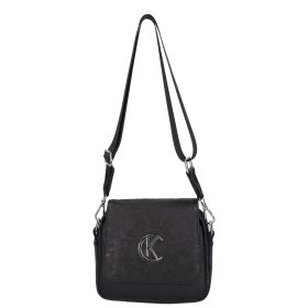 Karen rostbőr táska D 527 fekete új virág