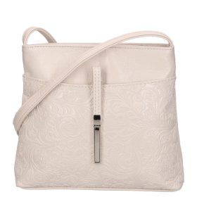 Karen D 099 bézs új virág rostbőr táska