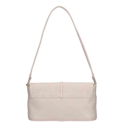 Karen 020 bézs virág rostbőr táska