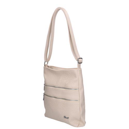 Karen 2447 bézs virág rostbőr táska