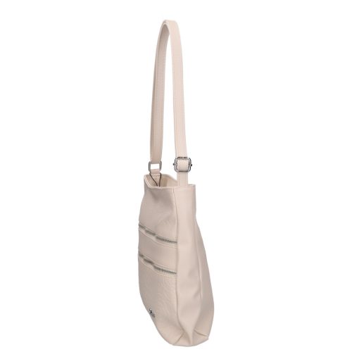 Karen 2447 bézs virág rostbőr táska