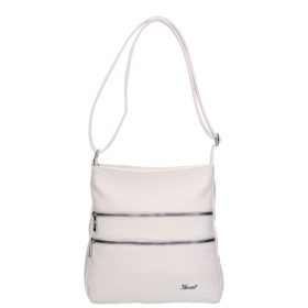 Karen 2447 fehér virág rostbőr táska