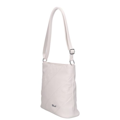 Karen 9481 fehér rostbőr táska