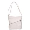 Karen D 704 fehér rostbőr táska