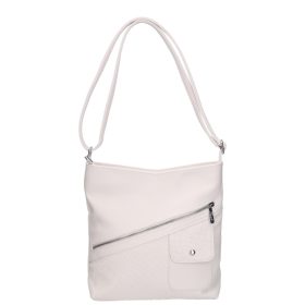 Karen D 704 fehér rostbőr táska