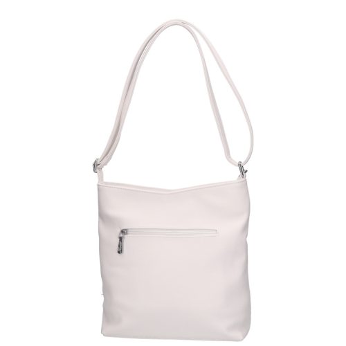 Karen D 704 fehér rostbőr táska