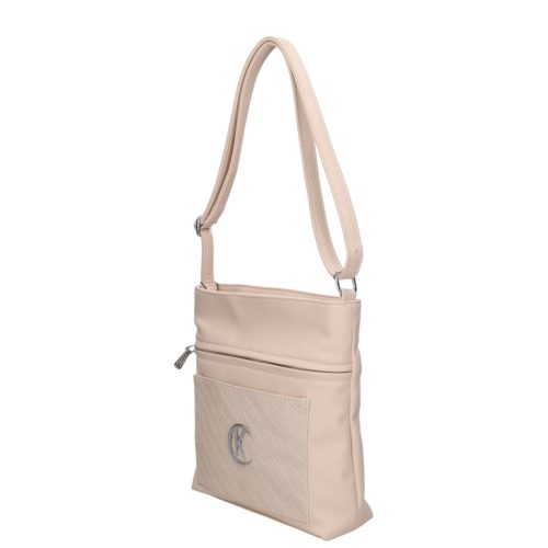 Karen 9550 bézs rostbőr táska