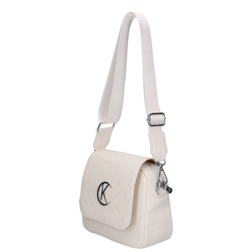 Karen D 527 fehér DK rostbőr táska