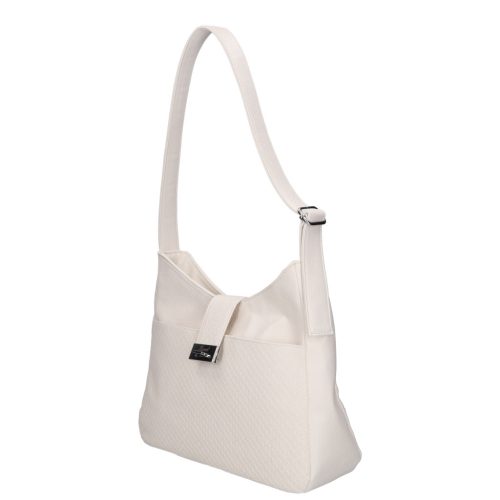 Karen D 698 fehér rostbőr táska