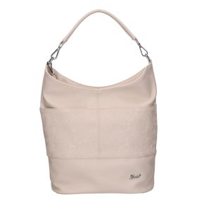 Karen D 207 bézs virág rostbőr táska