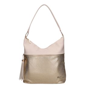 Karen 2522 bézs arany TT3 rostbőr táska