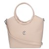 Karen 1722 bézs mintás rostbőr női táska